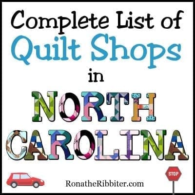 NC quilt shops