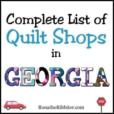 GA quilt shops