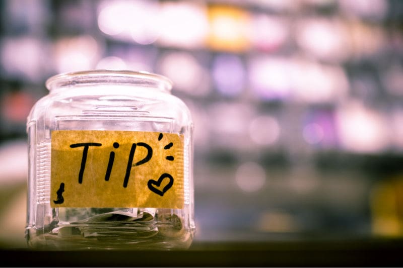 purple tip jar | Save money on shop hop