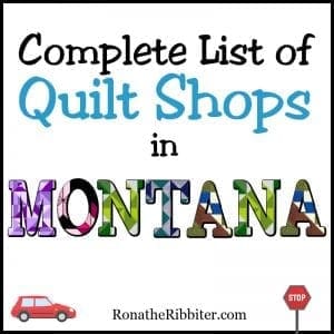 Montana Quilt Shops