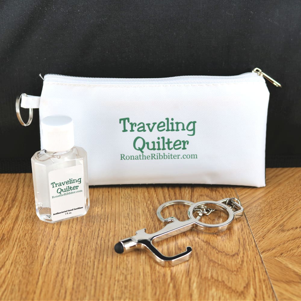 travel health safety kit for sale by Rona the Ribbiter | Traveling Quilter