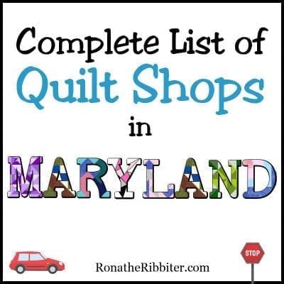 quilt shops in MD