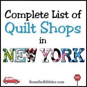 NY Quilt shops