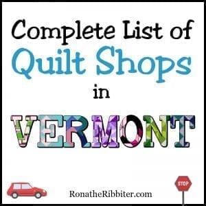 VT Quilt shops