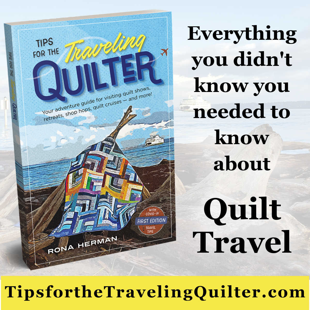 Tips for the Traveling Quilter Book Rona the Ribbiter