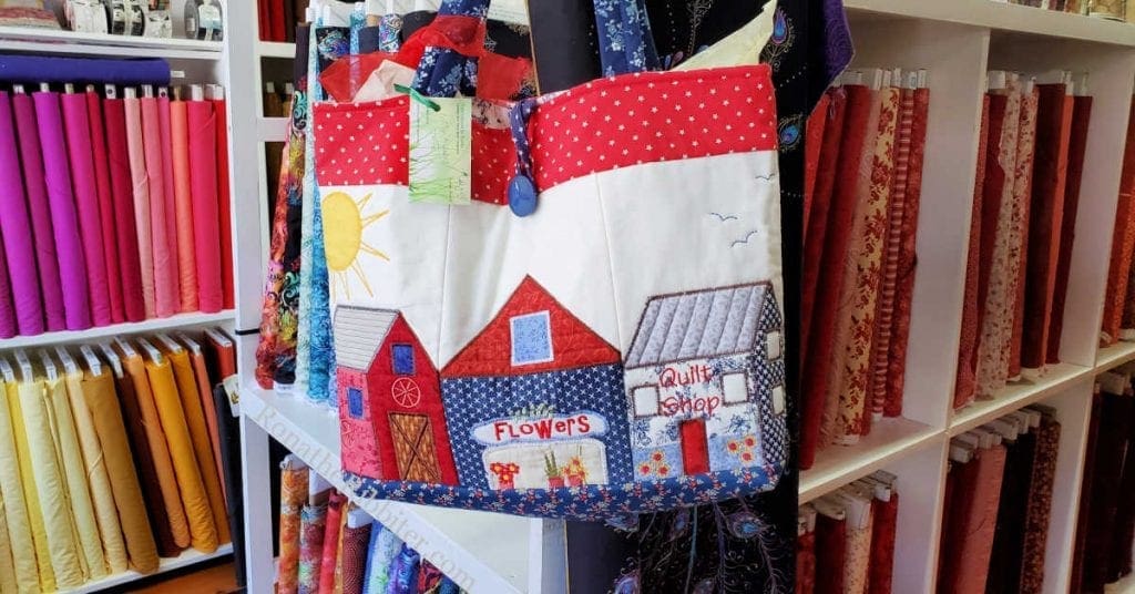 Quilted Bag at Miss Ds Quilt Shop | Rona the Ribbiter