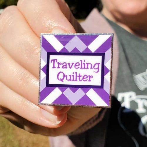 Traveling Quilter Pin