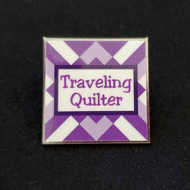 Traveling Quilter Collector Pin - Image 2