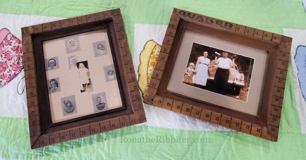 Wood Ruler Picture Frames | SewEndipitous Quilt Shop | RonatheRibbiter.com