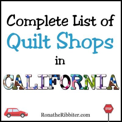 CA quilt shops