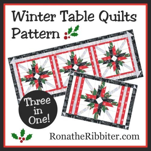 Winter 3-in-1 Table Quilts Pattern