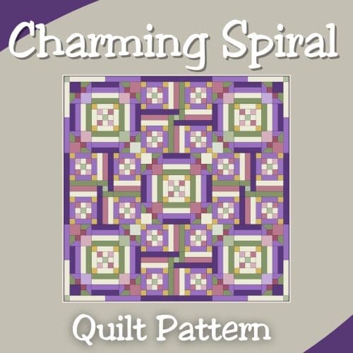 Charming Spiral Quilt Pattern PDF
