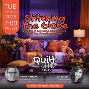 Quilt Babble Rona the Ribbiter